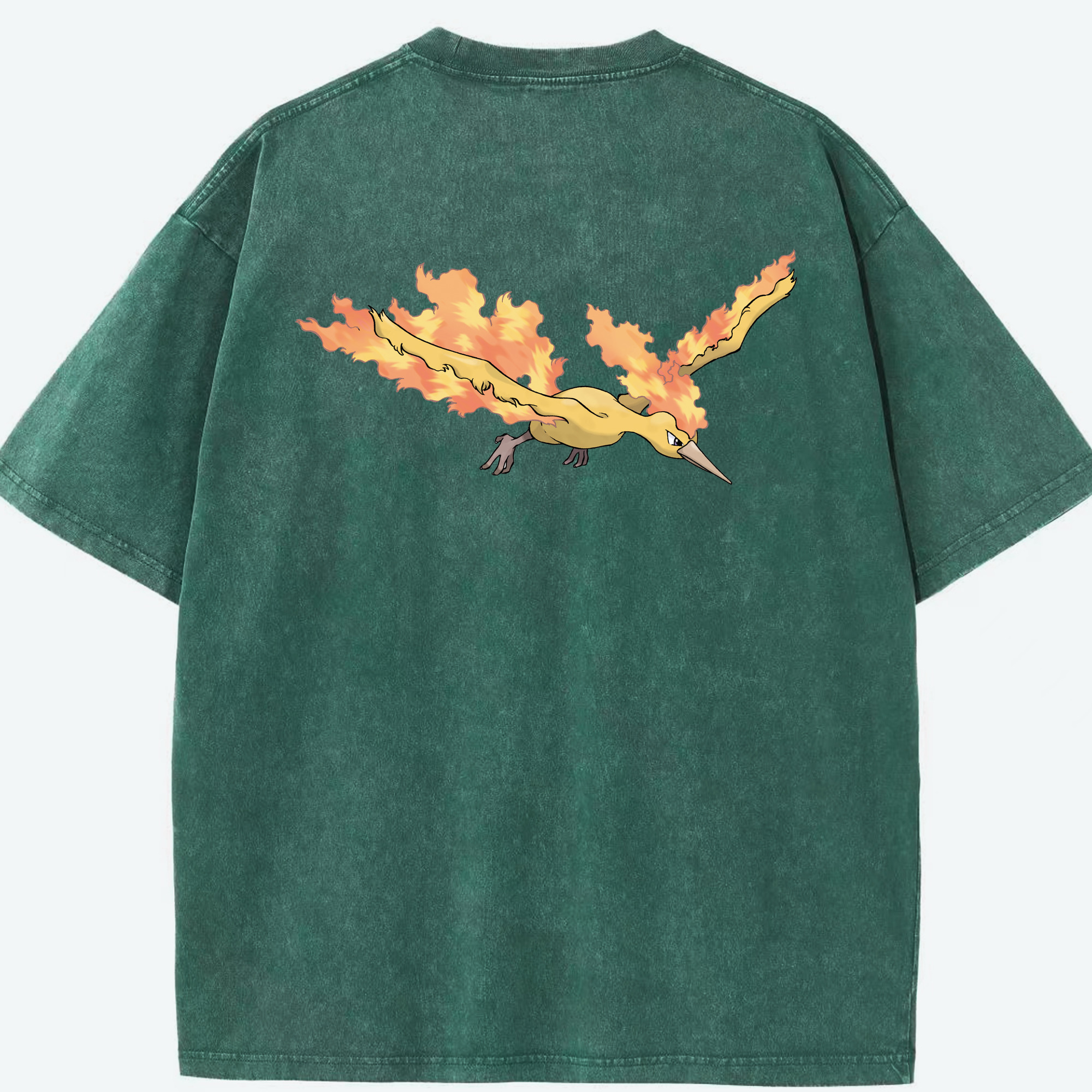 （画像用） ポケットモンスター Pokémon 綿100% ヴィンテージ風 半袖Tシャツ（背面プリント）